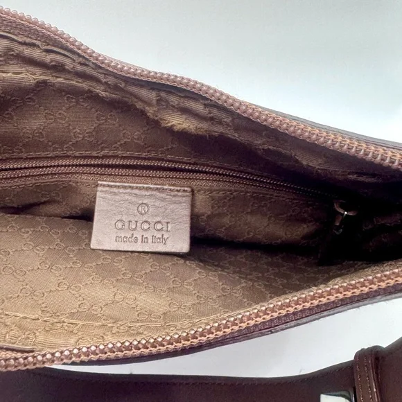 Gucci Preloved Canvas Shoulder Bag 100% AUTHENTIC! FREE Shipping!! - Picture 11 of 16